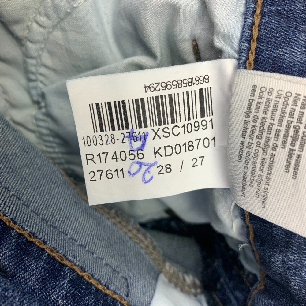 Mavi Jeans Womens 28 (28x26) Blue Side Stripe Stretch Tess High-Rise Skinny - Picture 10 of 14